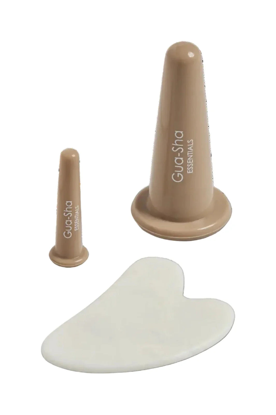 Pieces - Pccallie Cupping Gua Sha Set - 4946611 Warm Taupe White Accessories 