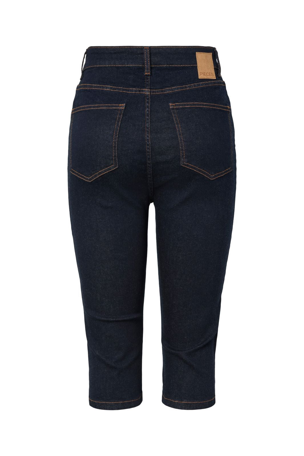 Pieces - Pcdaisy Capri Jeans - 5018627 Dark Blue Denim Rinse