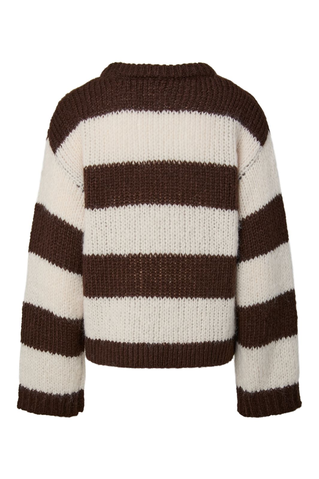 Pieces - Pcdorthea Ls Chunky Knit - 5104862 Hot Fudge Coconut Milk