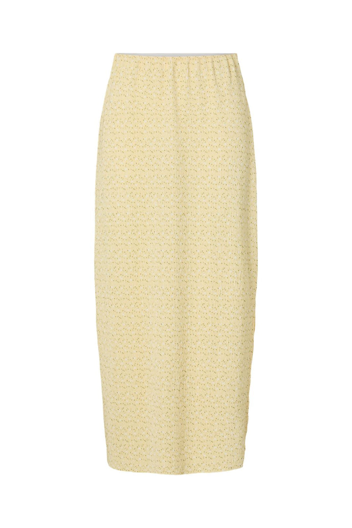 Pieces - Pcflora Ankle Skirt Msa - 4976249 French Vanilla Small White Flowers