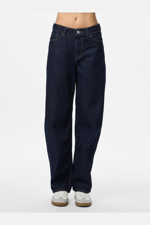 Pieces - Pcgrace Barrel Jeans - 5039576 Dark Blue Denim Rinse