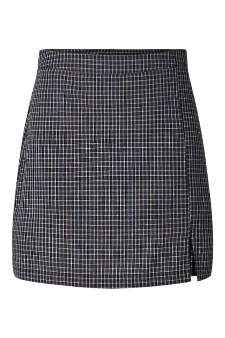Pieces - Pcjune A-Shaped Short Skirt - 5162438 Cashmere Blue Hot Fudge