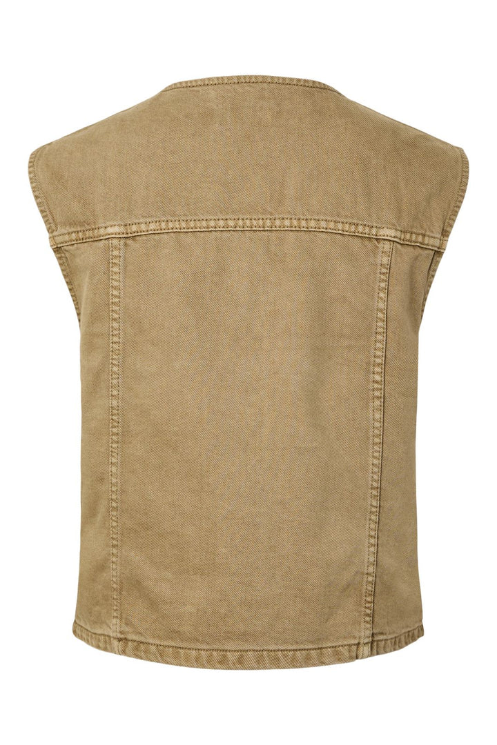 Pieces - Pckate Vest - 5011190 Cedar Heavy Wash