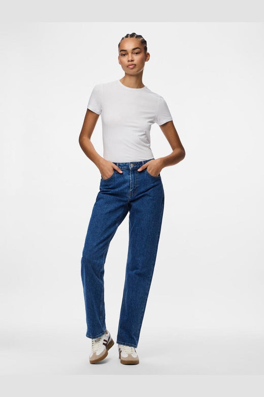 Pieces - Pckylie Straight Jeans - 5039530 Medium Blue Denim