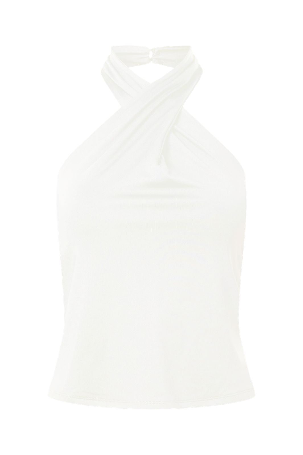 Pieces - Pclula Halterneck Top - 5080133 Bright White