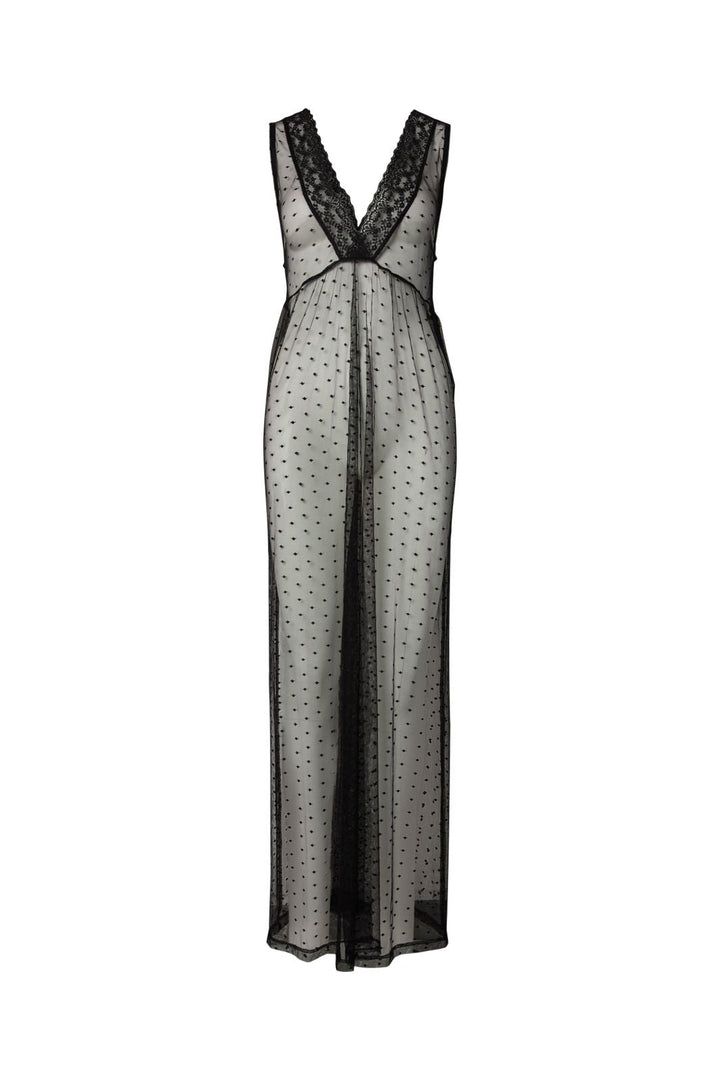 Pieces - Pcmilje Sl Ankle Lace Dress Pp - 5048829 Black