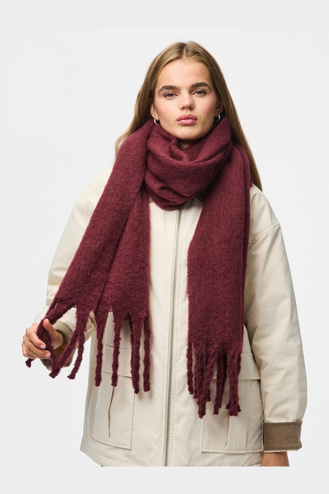 Pieces - Pcnikita Long Scarf - 5052668 Winetasting