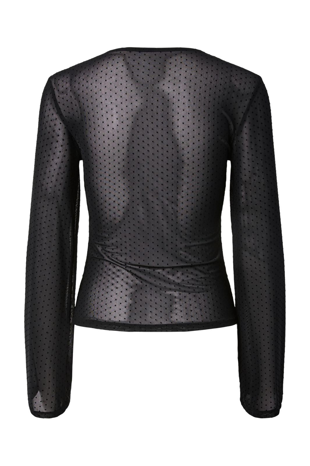 Pieces - Pcorine Alli Ls Mesh Top - 5222287 Black