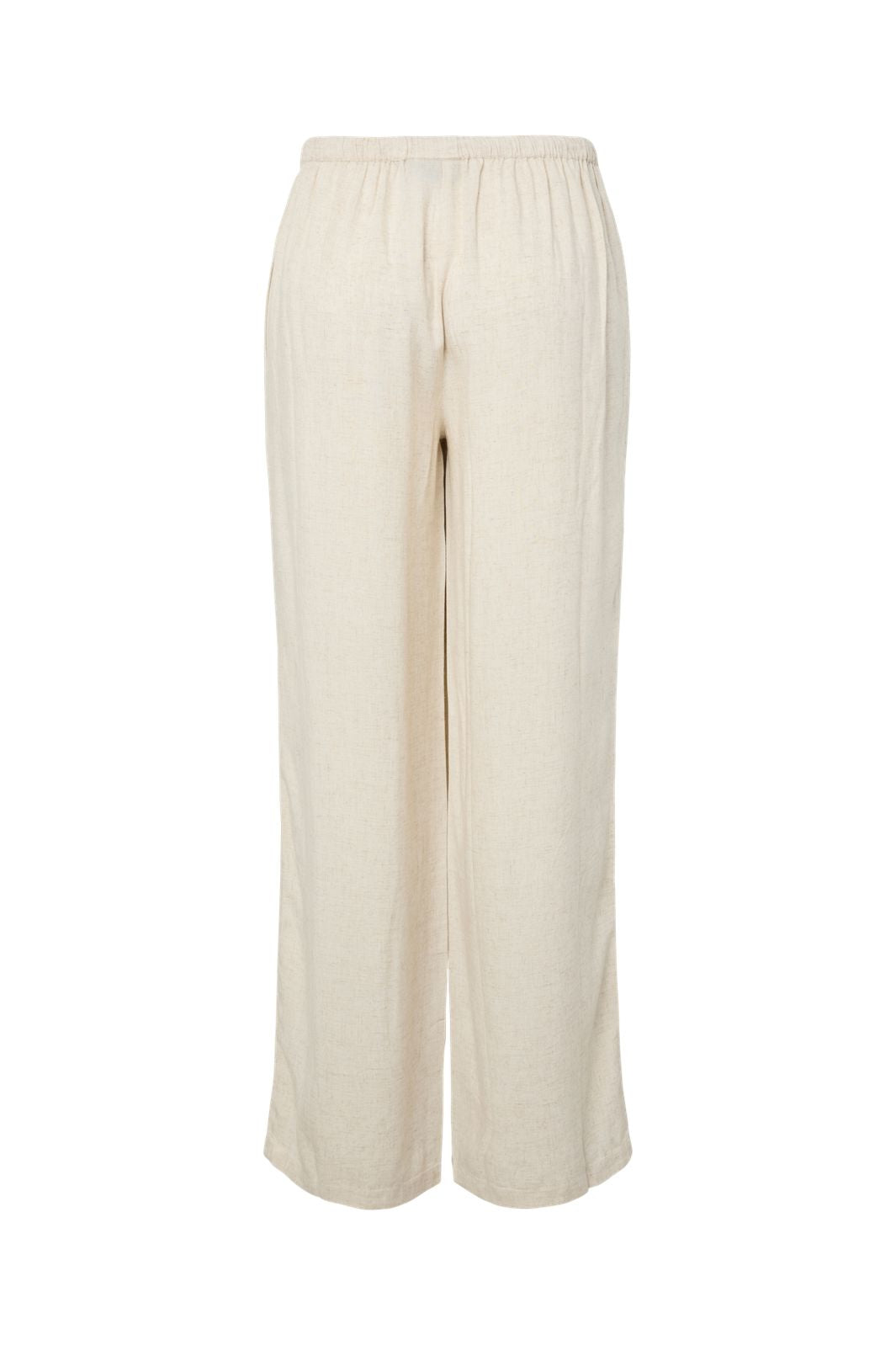 Pieces - Pcpia Lw Tie Pants - 5061113 Birch Melange