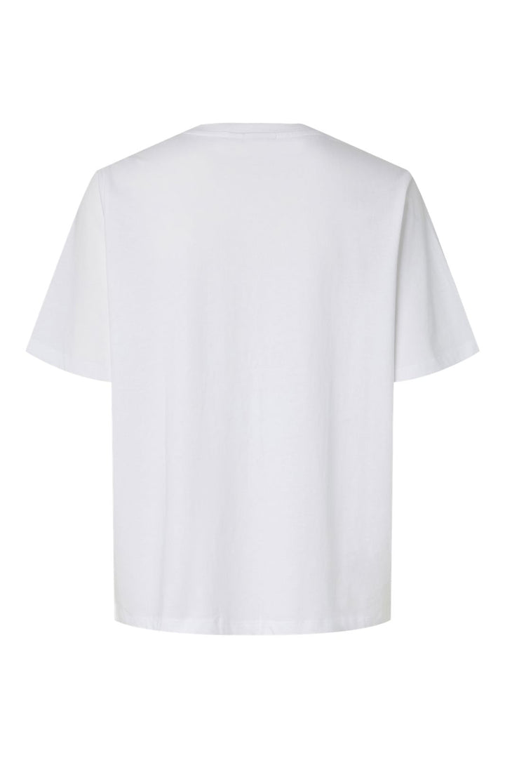 Pieces - Pcpop Ss Embelishment T-Shirt - 5079983 Bright White Lobster With Embelishment