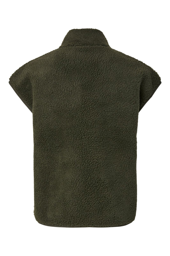 Pieces - Pcsadia Teddy Vest - 5055024 Forest Night