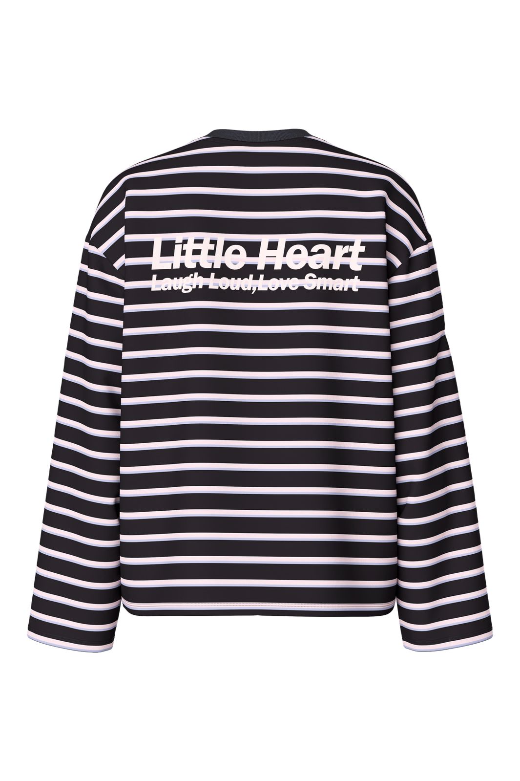 Pieces - Pcsadie Ls O-Neck Printed Top - 5185462 Anthracite Roseate Spoonbill X Pastel Lilac
