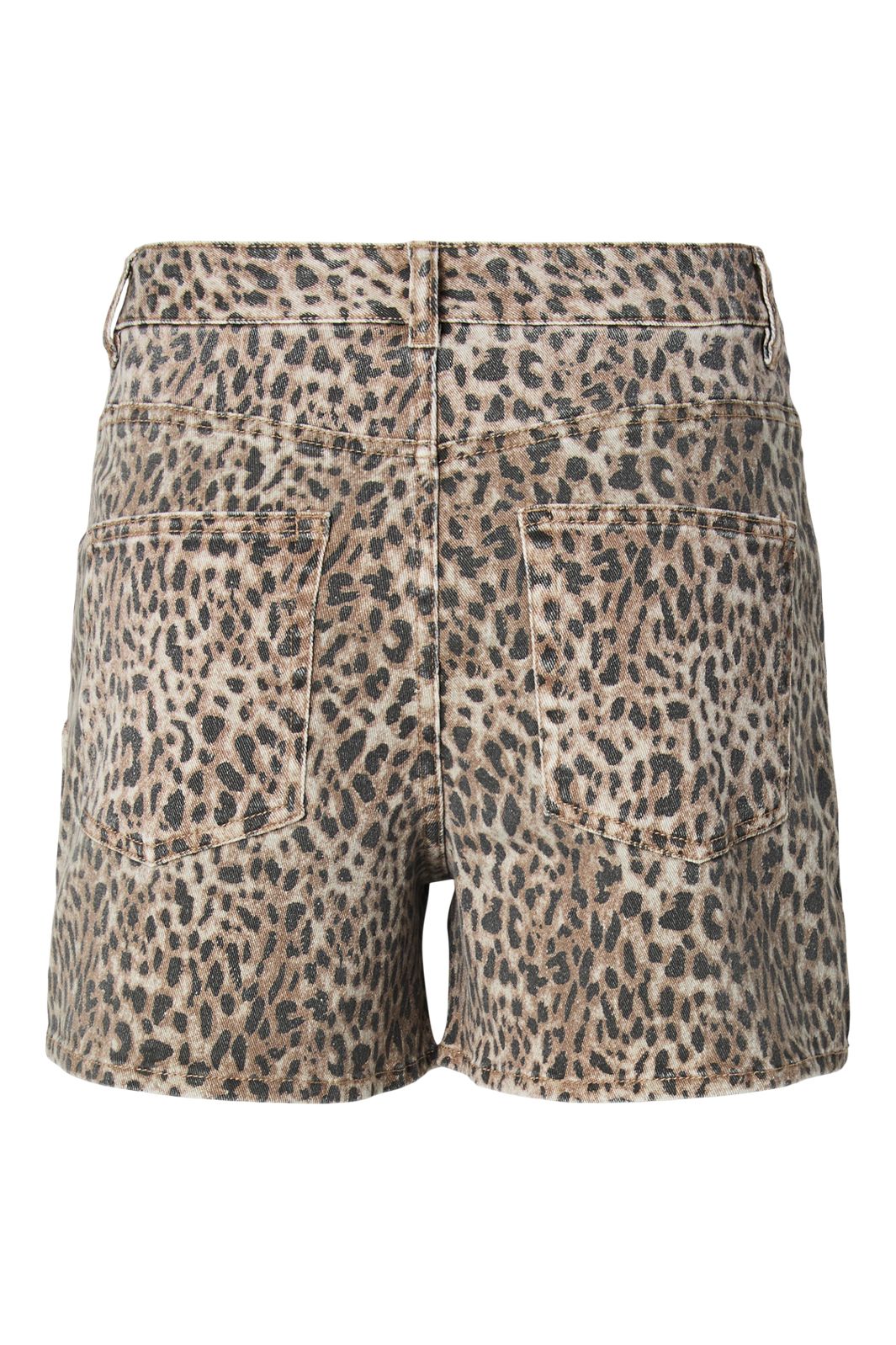 Pieces - Pcsalume Denim Skort - 5011050 Birch Leo Print / Washed