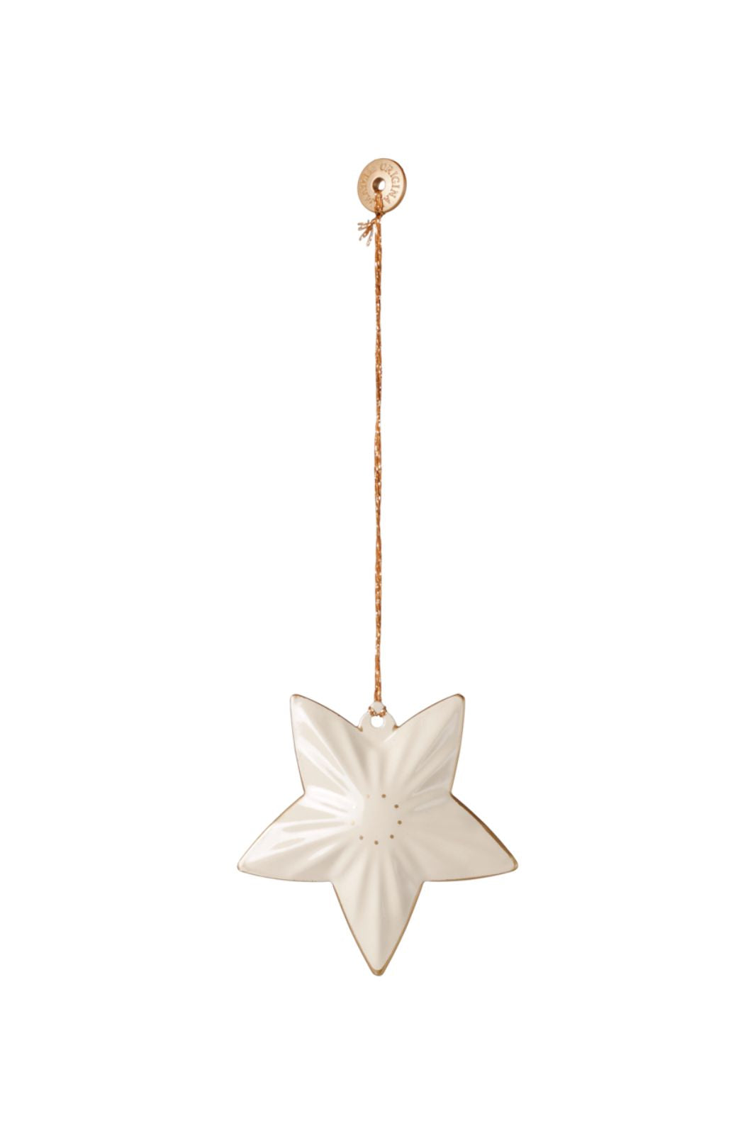 Maileg - GaveæSke Med MetalophæNg - Hellig Nat - Off White - 14-6514-00
