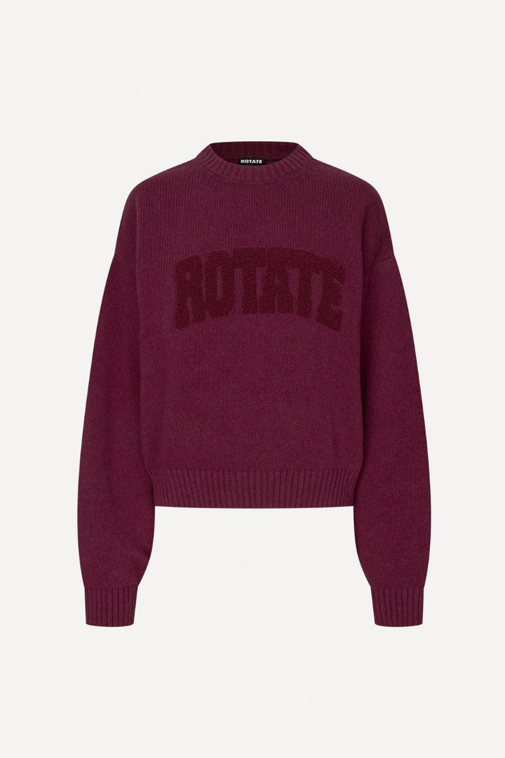 Rotate - Crewneck Sweater 1165122734 - 2734 Zinfandel Strikbluser 