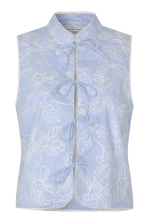 Second Female - Aubrey Top 60812 - 5117 Cashmere Blue Veste 