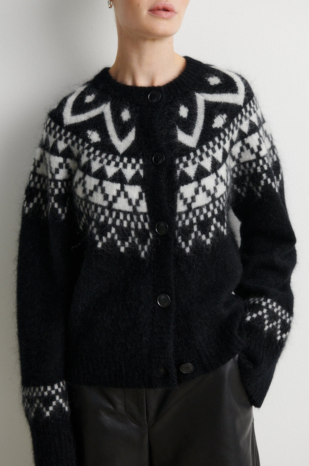 Second Female - Kalia Knit Cardigan 61252 - 8001 Black Cardigans 