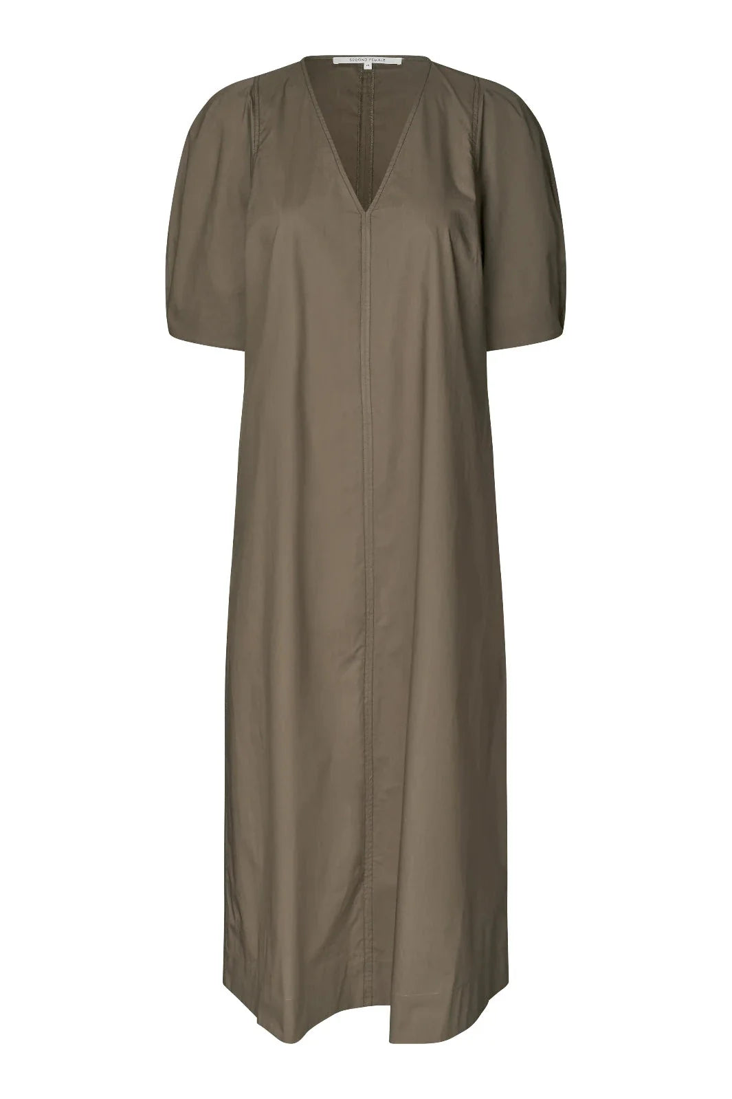 Second Female - Larkini SS Maxi Dress 60829 - 6129 Canteen Kjoler 