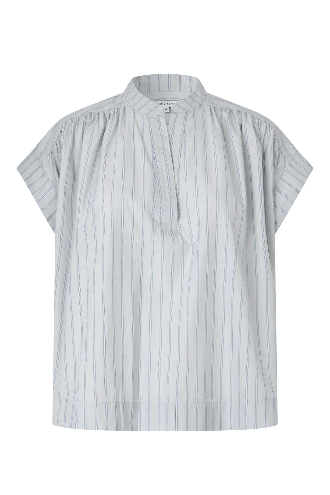 Second Female - Sarisa Top 60628 - 5117 Cashmere Blue Bluser 