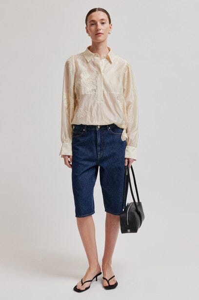 Second Female - Vira Blouse 60496 - 0512 Soft Beige Bluser 