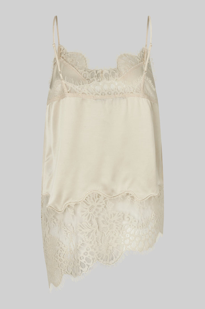 Second Female - Wilina Strap Top 60866 - 2063 Alabaster Gleam Toppe 