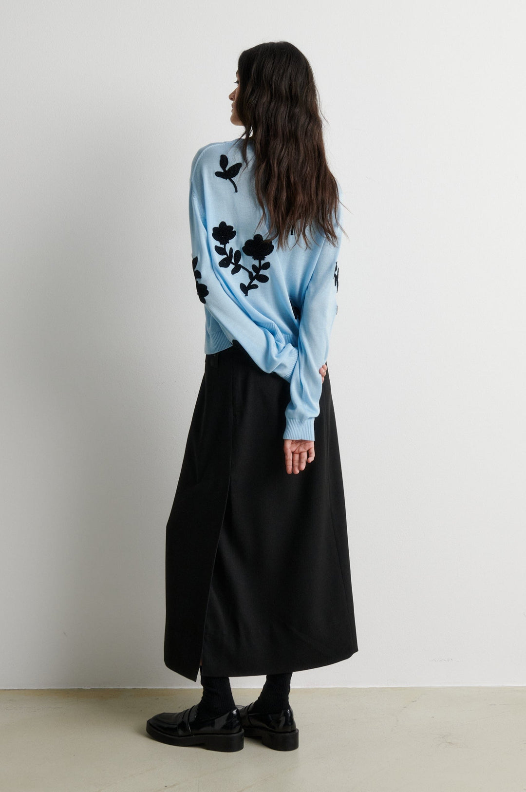 Second Female - Yota Knit Cardigan 61198 - 5129 Clear Sky Cardigans 