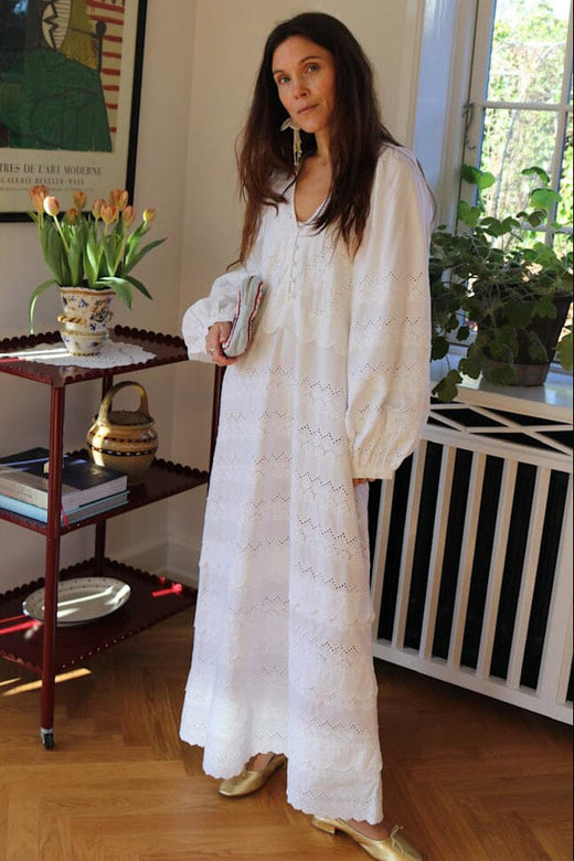 Sissel Edelbo - Anine Dress SE 1892 - Ecru Kjoler 
