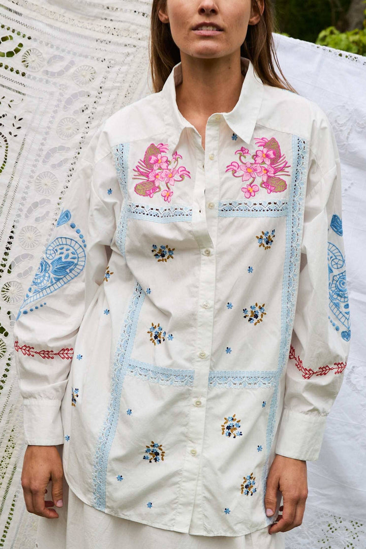 Sissel Edelbo - Camma Shirt SE 1761 - Snow White Skjorter 