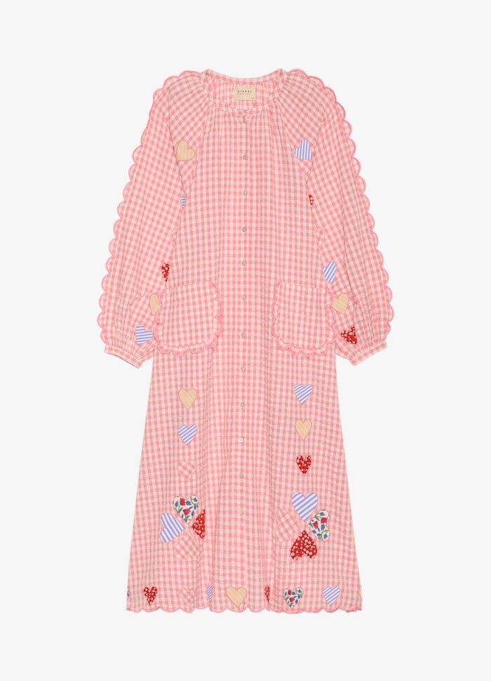 Sissel Edelbo - Kamal Dress SE 1812 - Pink Checks Kjoler 