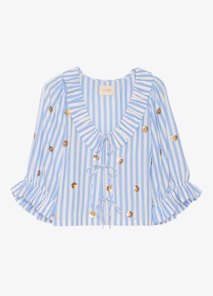 Sissel Edelbo - Kiki Top SE 1815 - Blue Stripes Toppe 