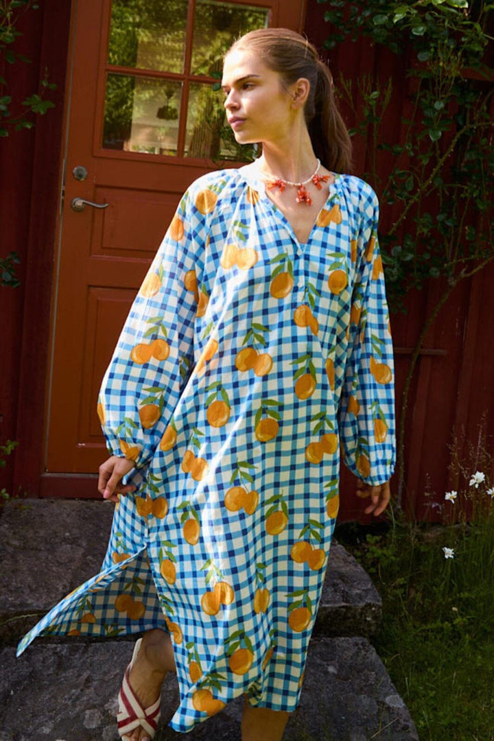 Sissel Edelbo - Lara Dress SE 1817 - Blue Orange Kjoler 