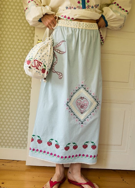 Sissel Edelbo - Louise Skirt SE 1820 - Baby Blue Nederdele 
