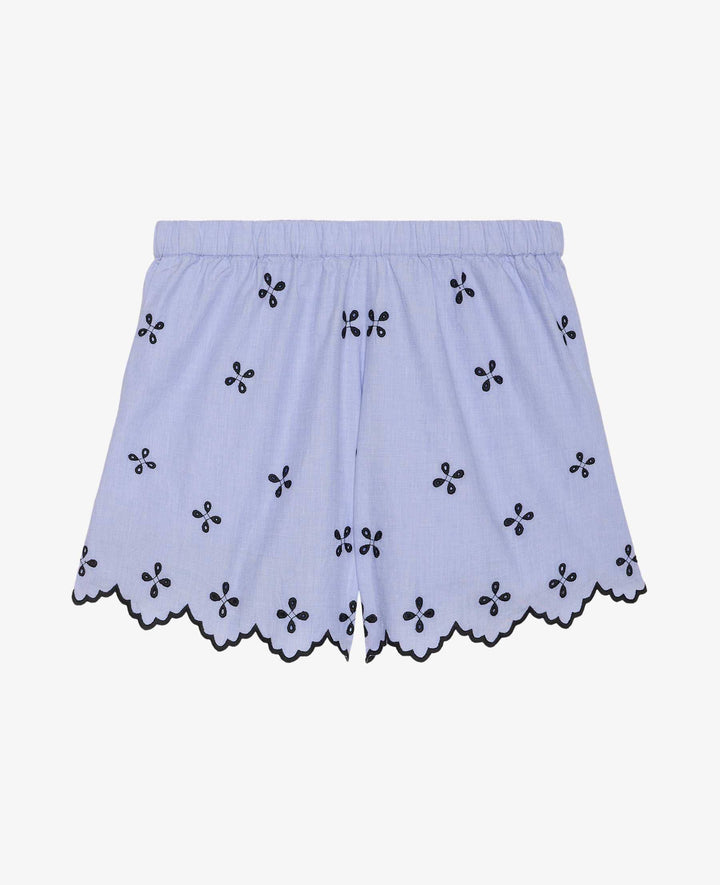 Sissel Edelbo - Tone Shorts SE 1837 - Blue Chambray Shorts 