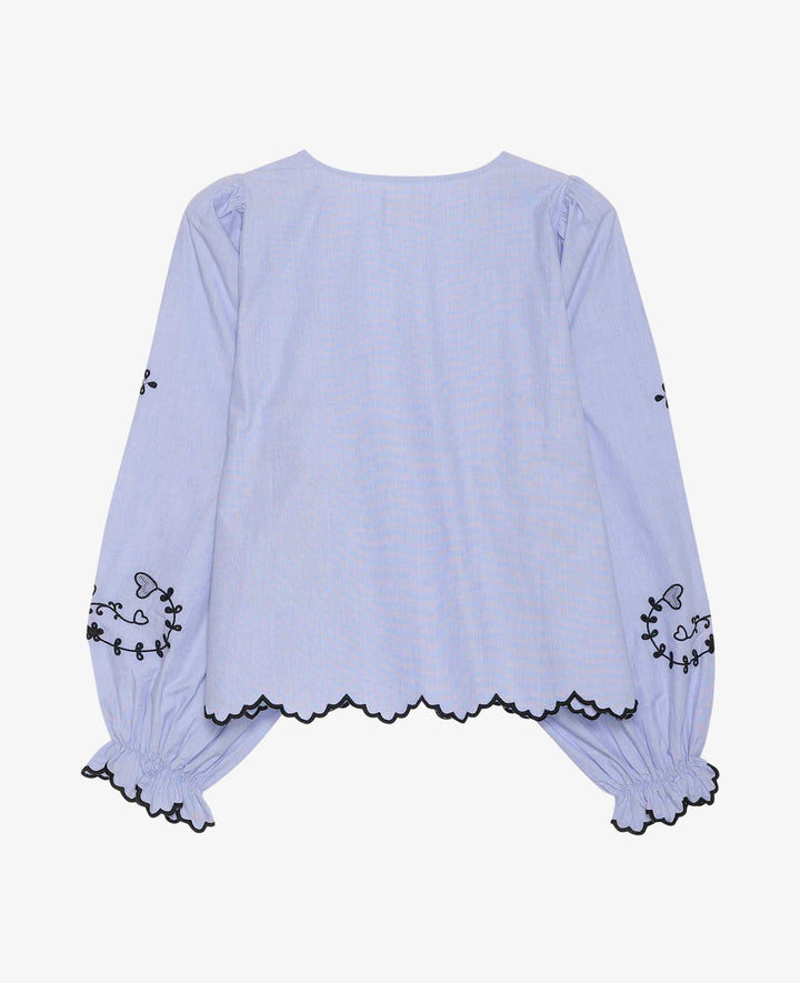 Sissel Edelbo - Tone Top SE 1838 - Blue Chambray Bluser 