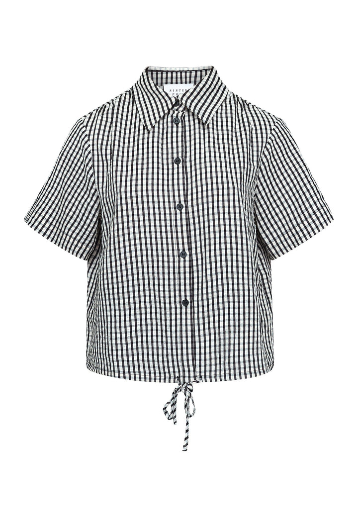 Sisters Point - Eleo-Sh1 20054 - 840 - Cream/Black Check Skjorter 