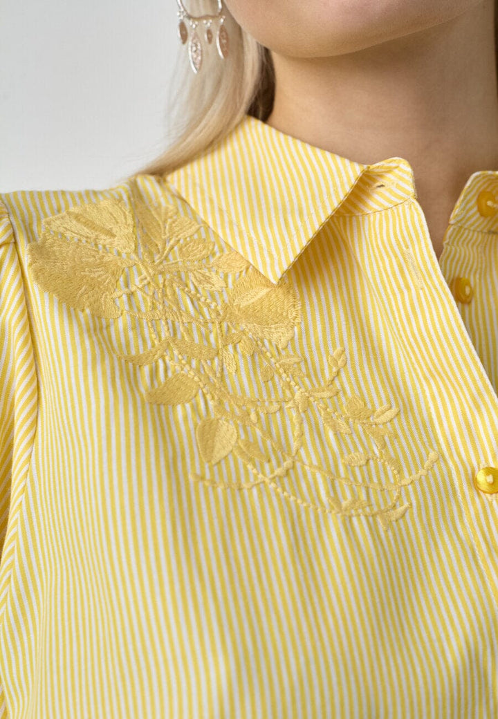 Sisters Point - Isola-Ss17 20056 - 832 - Yellow Stripes Skjorter 