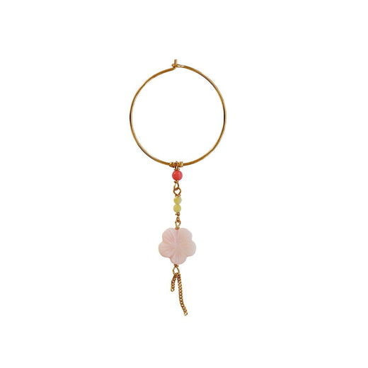 Stine A - Cherry Blossom Hoop Earring - Single - 1425-02-S Øreringe 