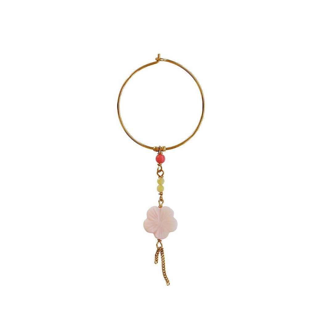 Stine A - Cherry Blossom Hoop Earring - Single - 1425-02-S Øreringe 