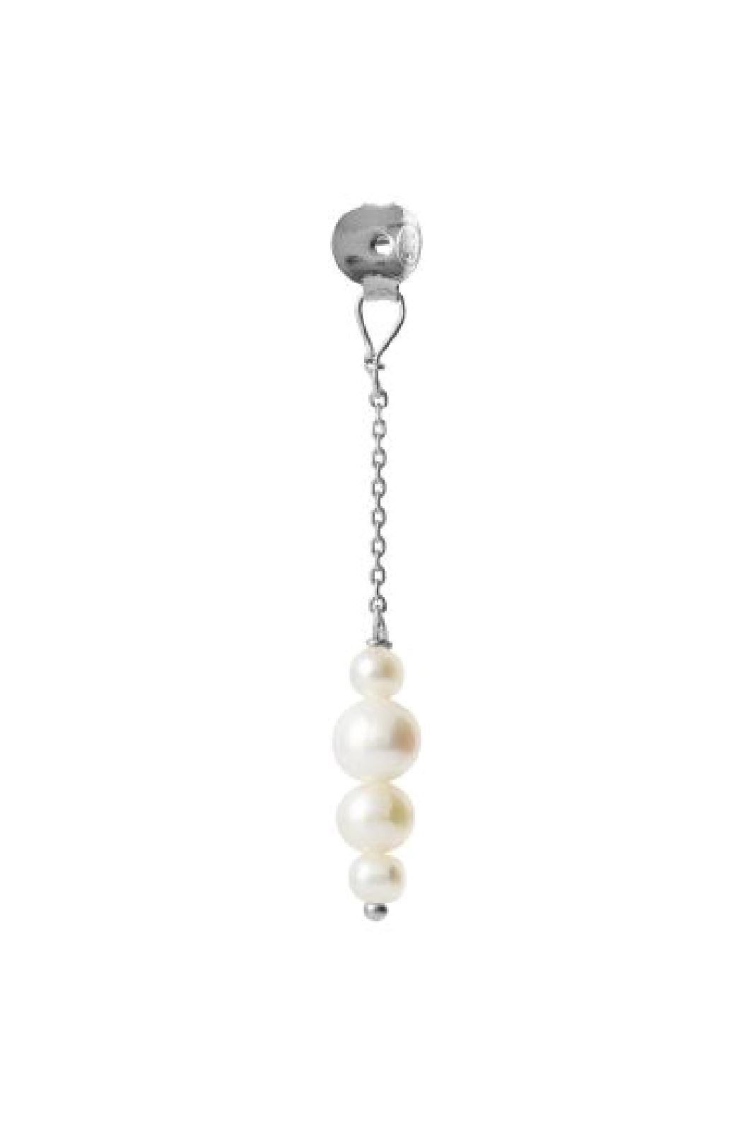Stine A - Pearl Berries Behind Ear Earring 1310-00 - Silver