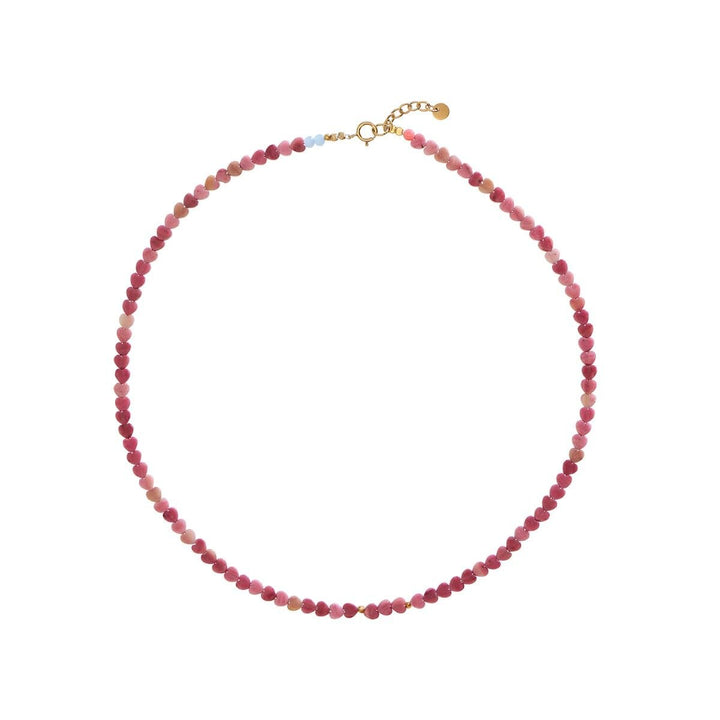 Stine A - Pink Love Hearts Necklace - 2073-02-Os Halskæder 