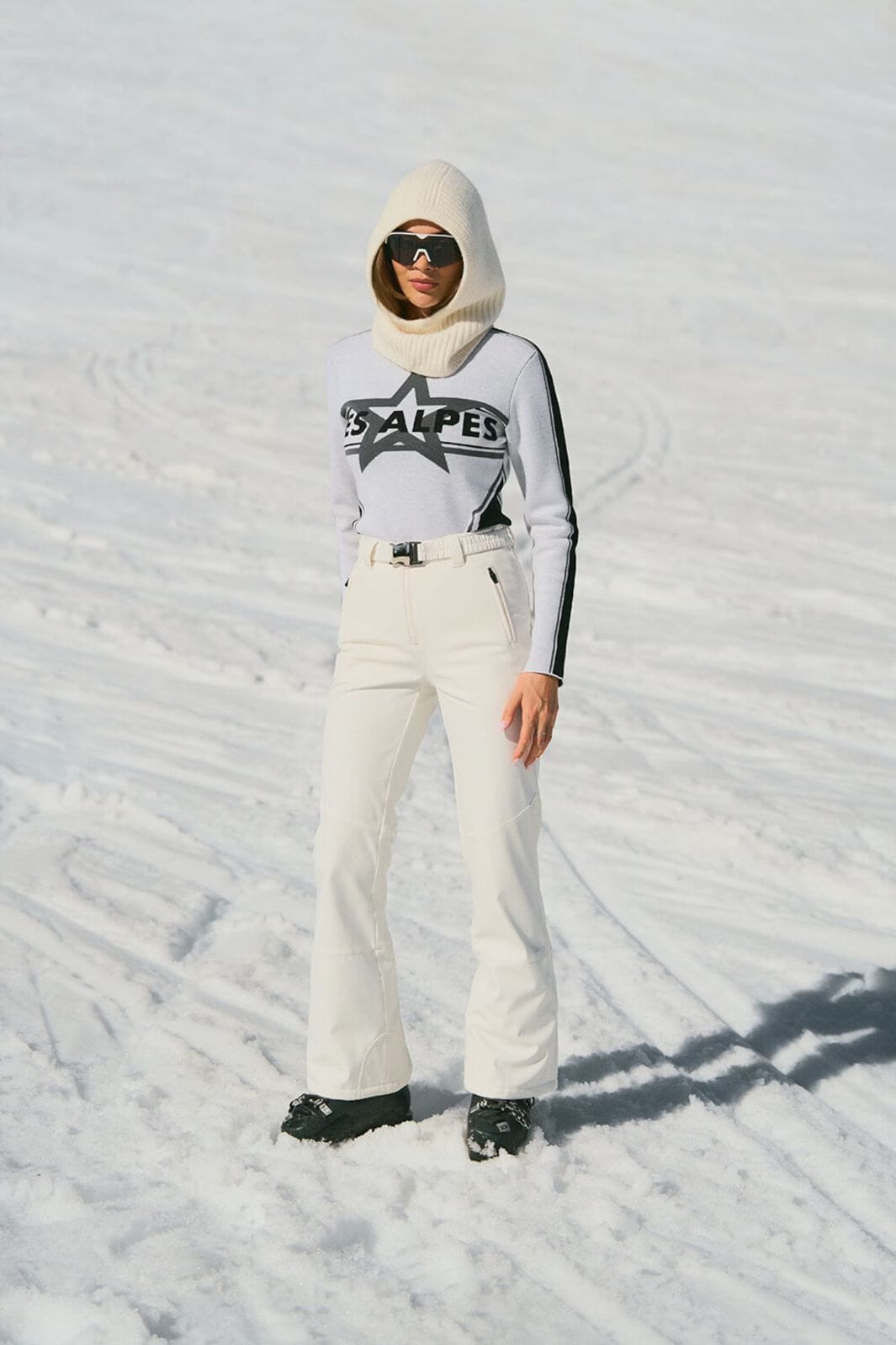 Twist & Tango - Les Alpes Star Sweater 907202 - Snow White Sweatshirts 
