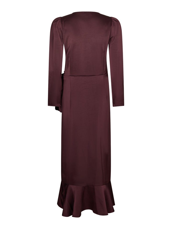 Valentin Studio - Senorita Dress Heavy Satin 167810 - 174 - Burgundy Kjoler 