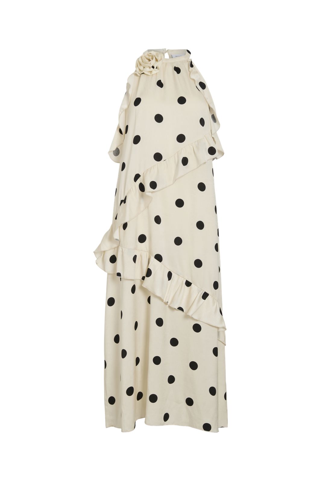 Vila - Viclaire S/L Rose Midi Dress Ro - 5046758 Birch Black Dots