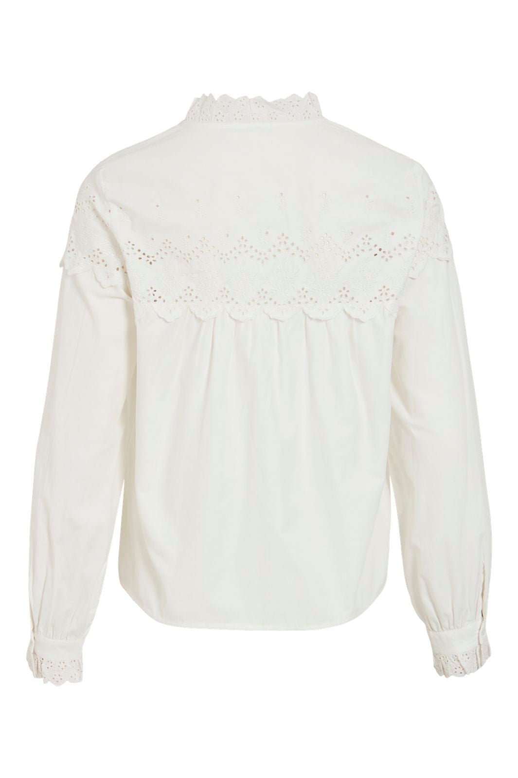 Vila - Vifima L/S Frill Shirt/Ls - 5135059 Snow White