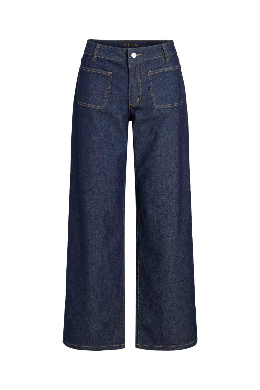 Vila - Viflorie Rio Rw Wide Pocket Jeans - 5121935 Dark Blue Denim