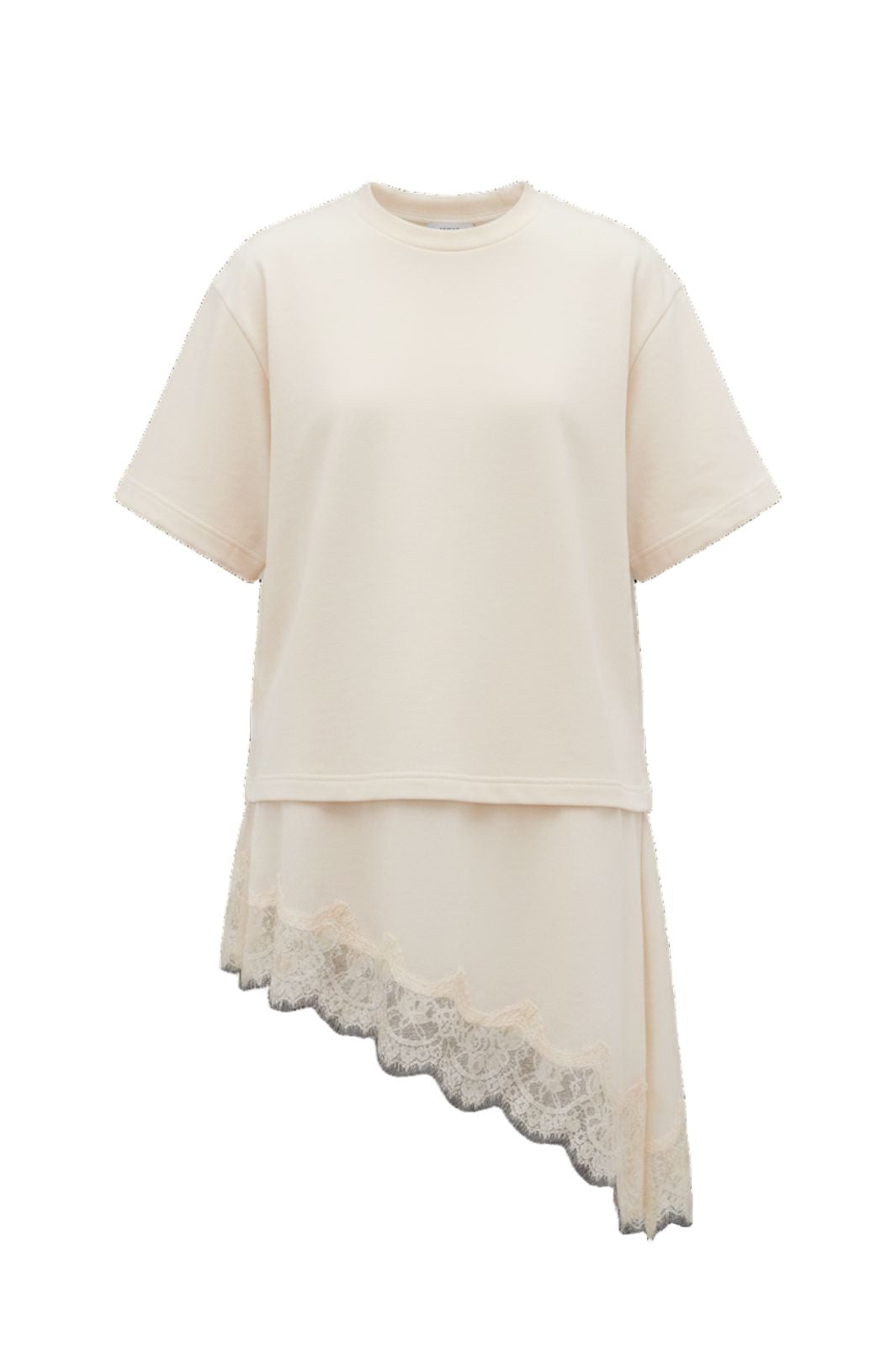 Vila - Visybille 2/4 T-Shirt Lace Detail - 5281251 Birch