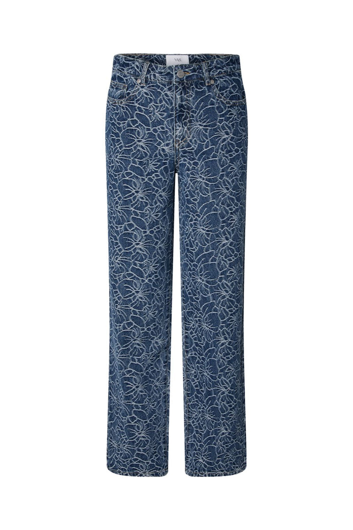 YAS - Yasblomea Straight Jeans - 5164841 Dark Blue Denim Blomea