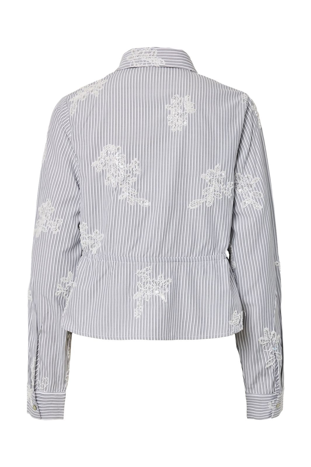 YAS - Yaschar Ls Pearled Stripe Shirt - 5199206 Star White Stripes