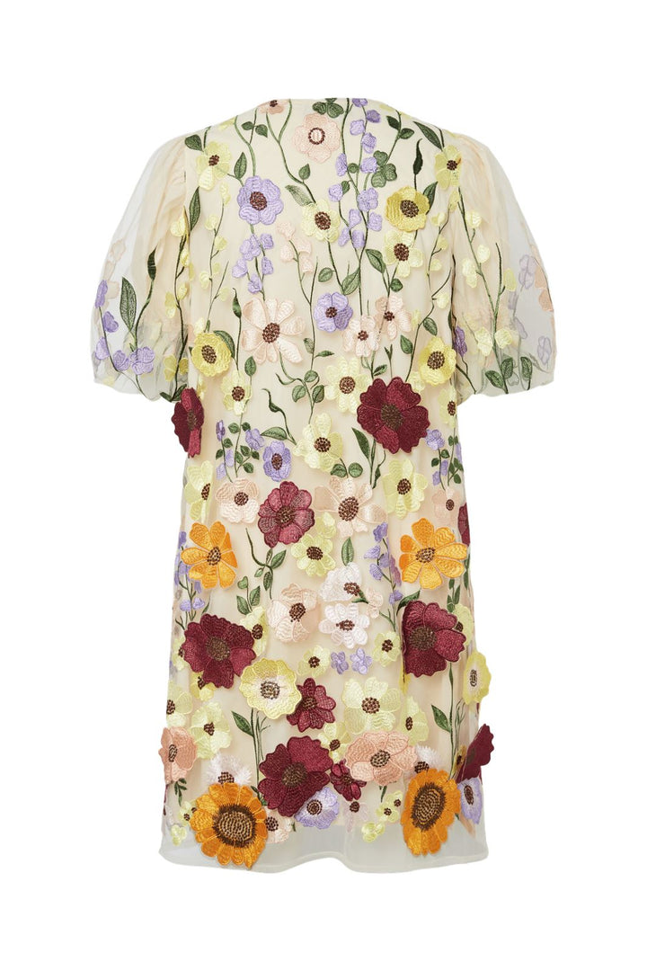 YAS - Yasflowering Ss Dress New - 4802617 Whisper White Flowers