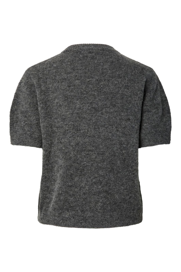 YAS - Yasjohi Ss Wool Blend Pullover - 5054491 Medium Grey Melange